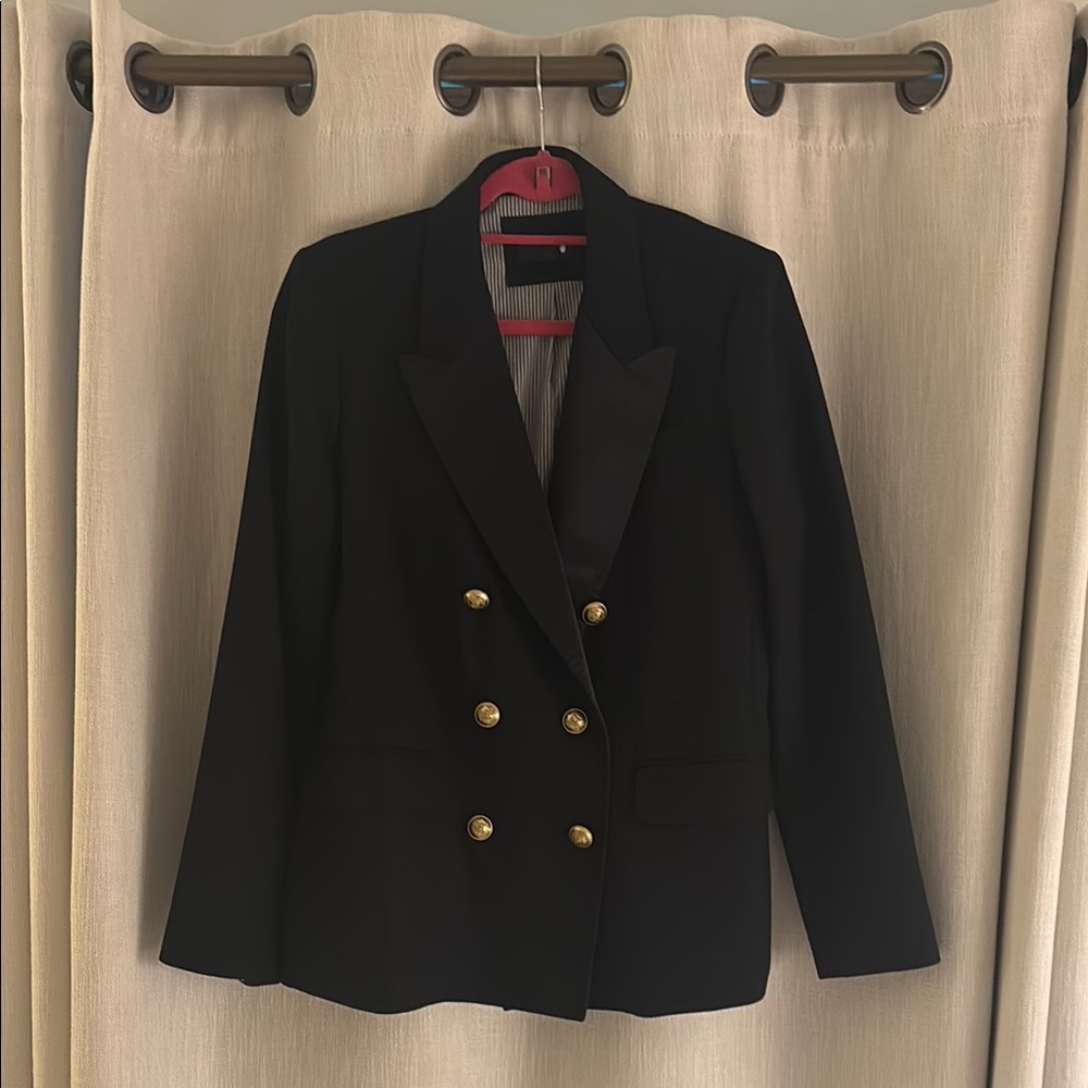 JCREW Size 14 Captains Navy BlueDouble Breasted Blazer